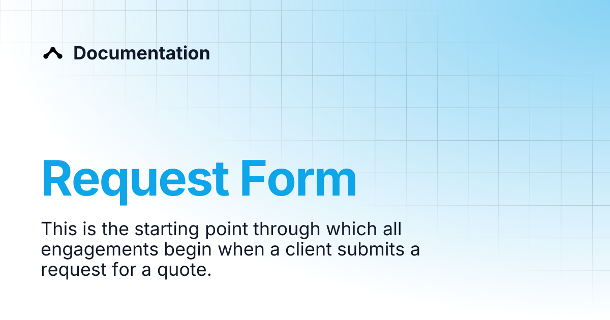 Request Form | Documentation